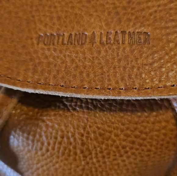 Portland Leather Brown Leather Backpack - Picture 2 of 8